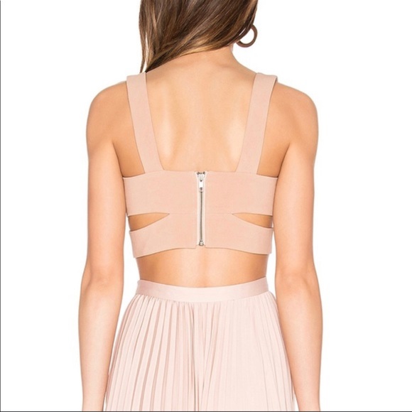 Dolce Vita Revolve Lily Crop Top Dusty Rose Small - Picture 2 of 7